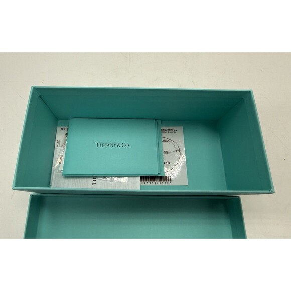 Empty Tiffany & Co. Glasses Box w Certificate of Authenticity Paperwork Box ONLY - Picture 4 of 10